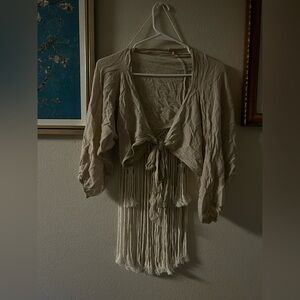 Cute front tie blouse